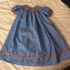 BRAND NEW Smocked Pumpkin bishop dress, size 3T